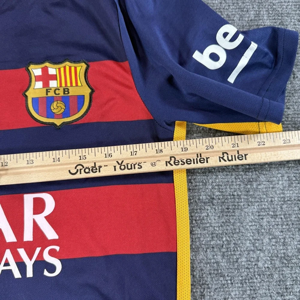 FC Barcelona Jersey Shirt‎ Mens Small Qatar Airways LFP La Liga Nike 2015 Soccer